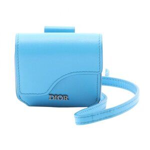 Dior Mobile Smartphone Saddle Airpods Pro Case Starquoise Blue Shoulder Bag